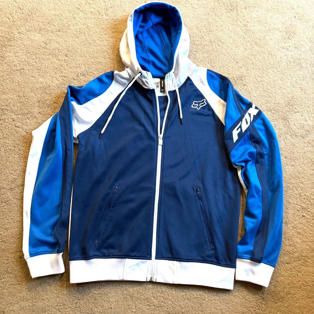 Fox Racing Tech Hoodie Jacket Mens Size L Sports Equipment EUC
